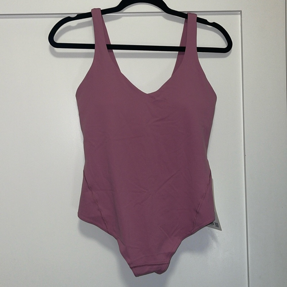 NWT Lululemon Align BodySuit Velvet Dust SZ 8